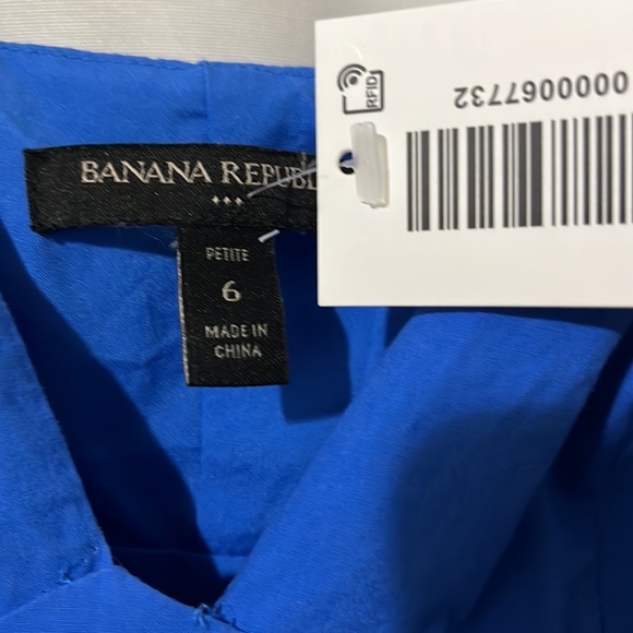 NWT Banana Republic Blue Sleeveless Empire Waist Dress a210 - Picture 2 of 4